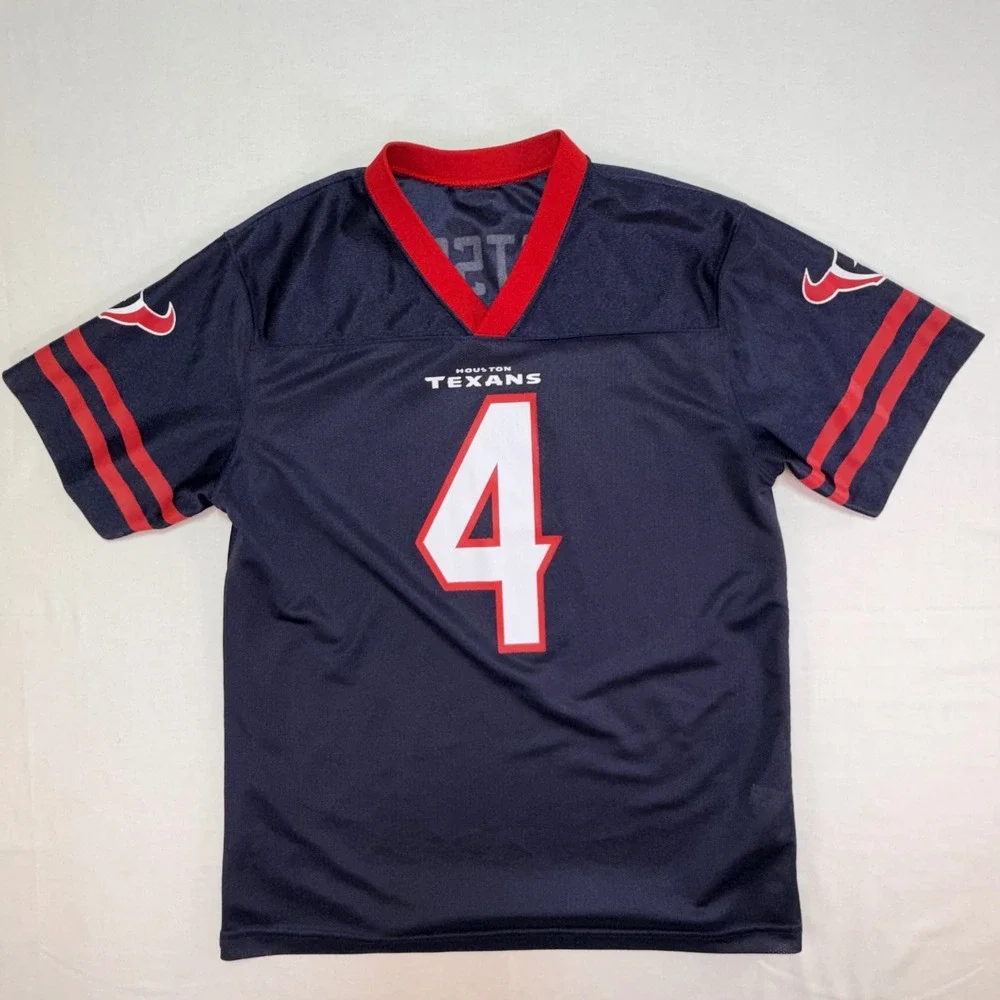 Nike Houston Texans Deshaun Watson 4 Youth XL‎ Jersey Navy Blue Football 16/18